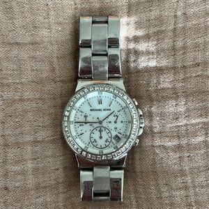 Michael Kors Silver Three Handed Watch